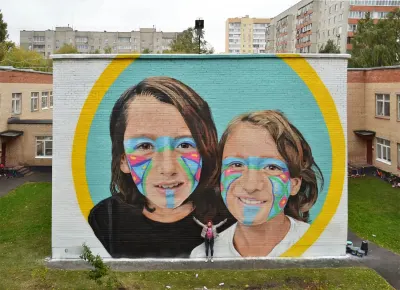Ían y Marc de Dania María em Odintsovo, Óblast de Moscú, Rusia