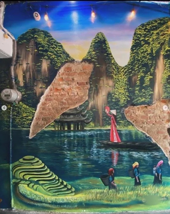 Mural food vietnamita