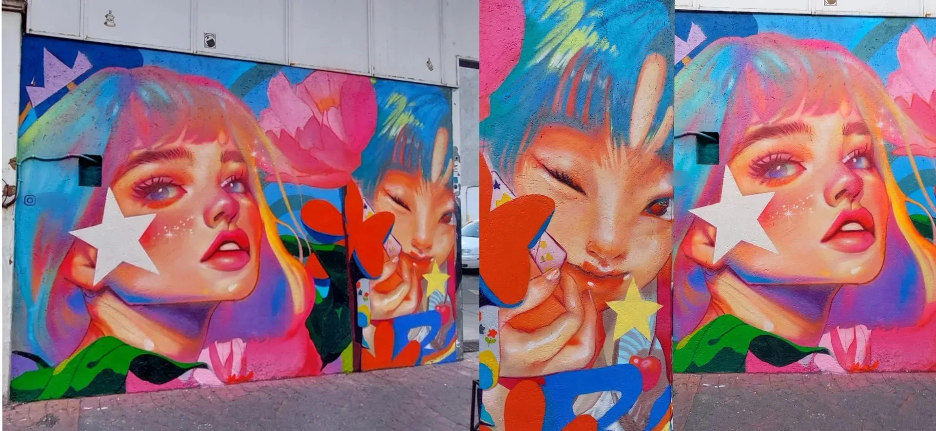 Azul y Rosas