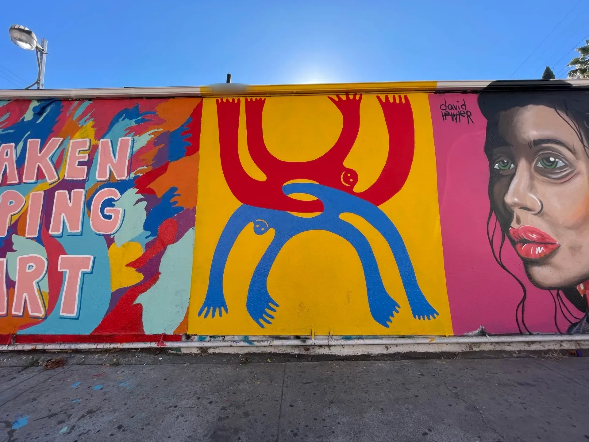 Mural in silverlake Los Angeles by Katbing