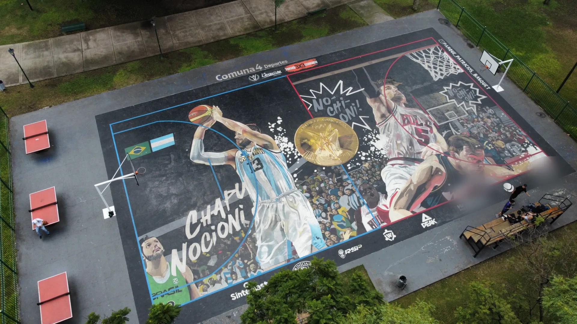 Cancha homenaje a Nocioni