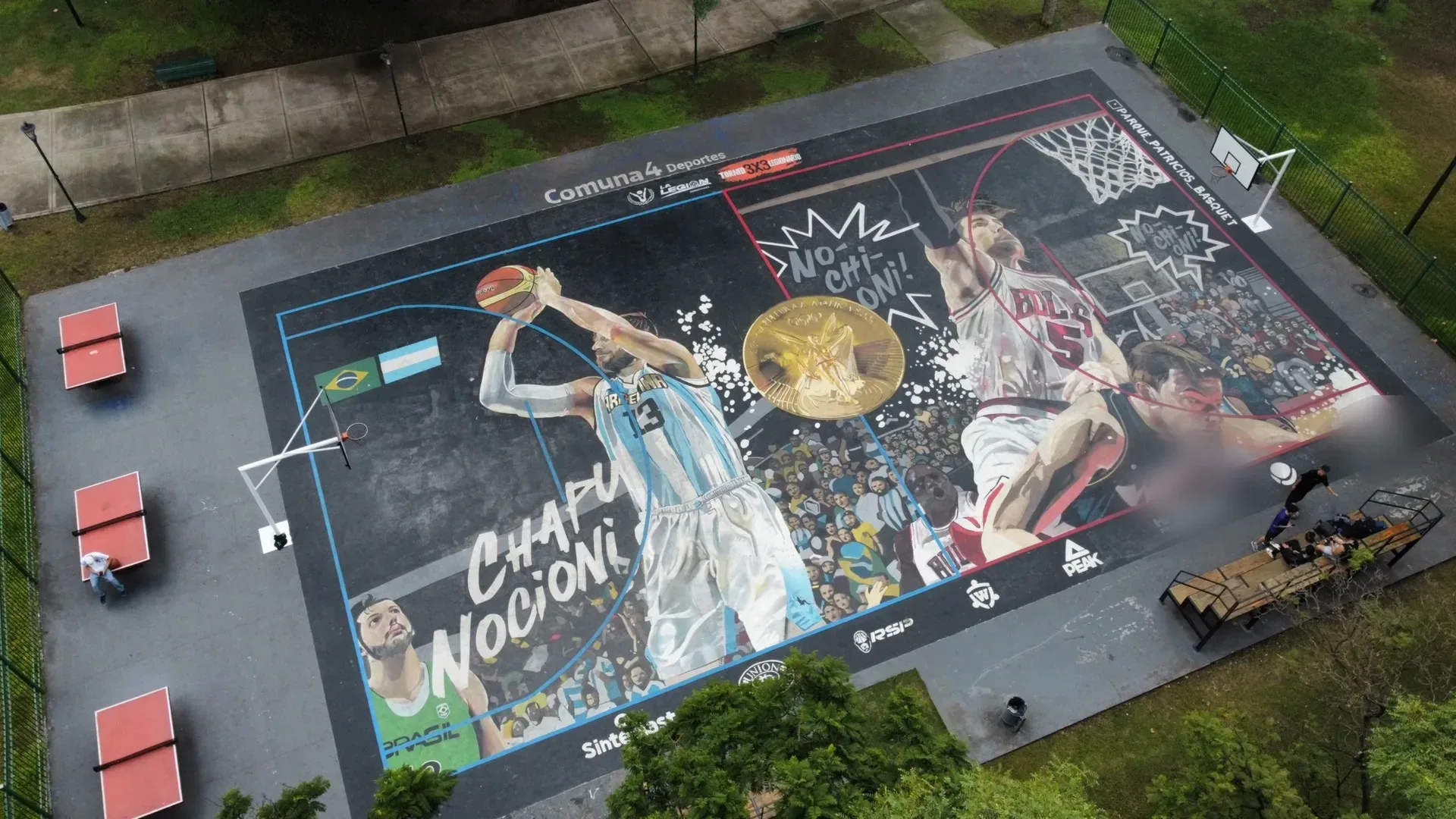 Cancha homenaje a Nocioni