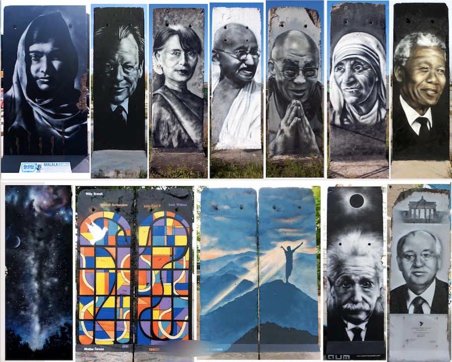 Berlin wall pieces