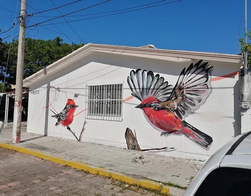 MURAL DE PETIROJOS