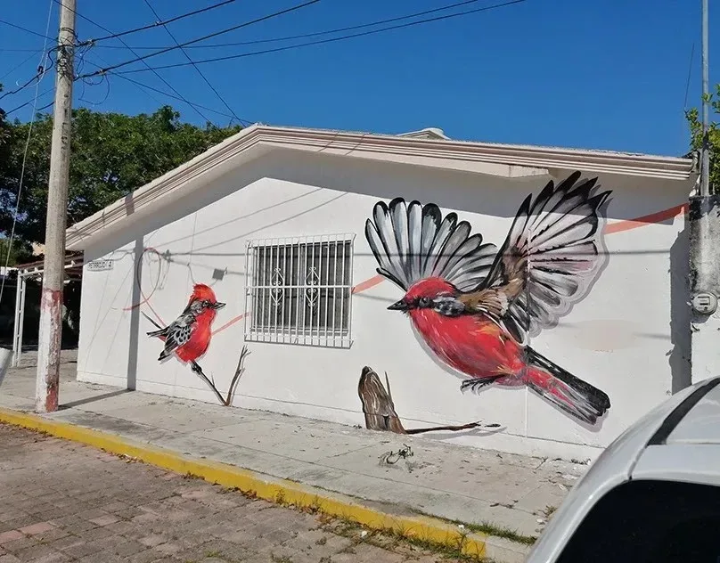 MURAL DE PETIROJOS