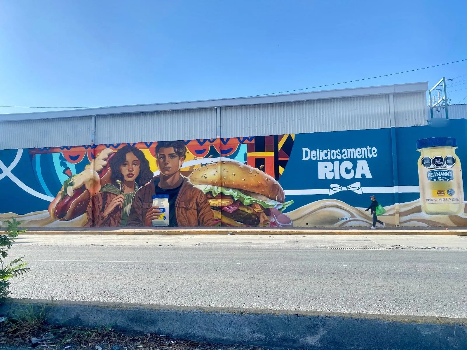 mural para hellmann's