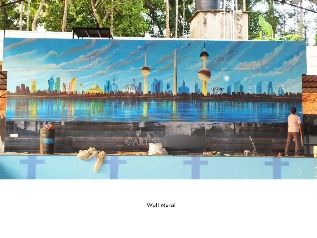 Pool Wall Mural