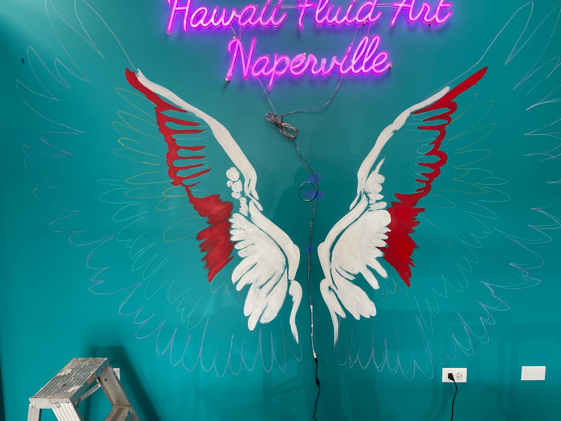 Before - Hawaii Fluid Art Wings