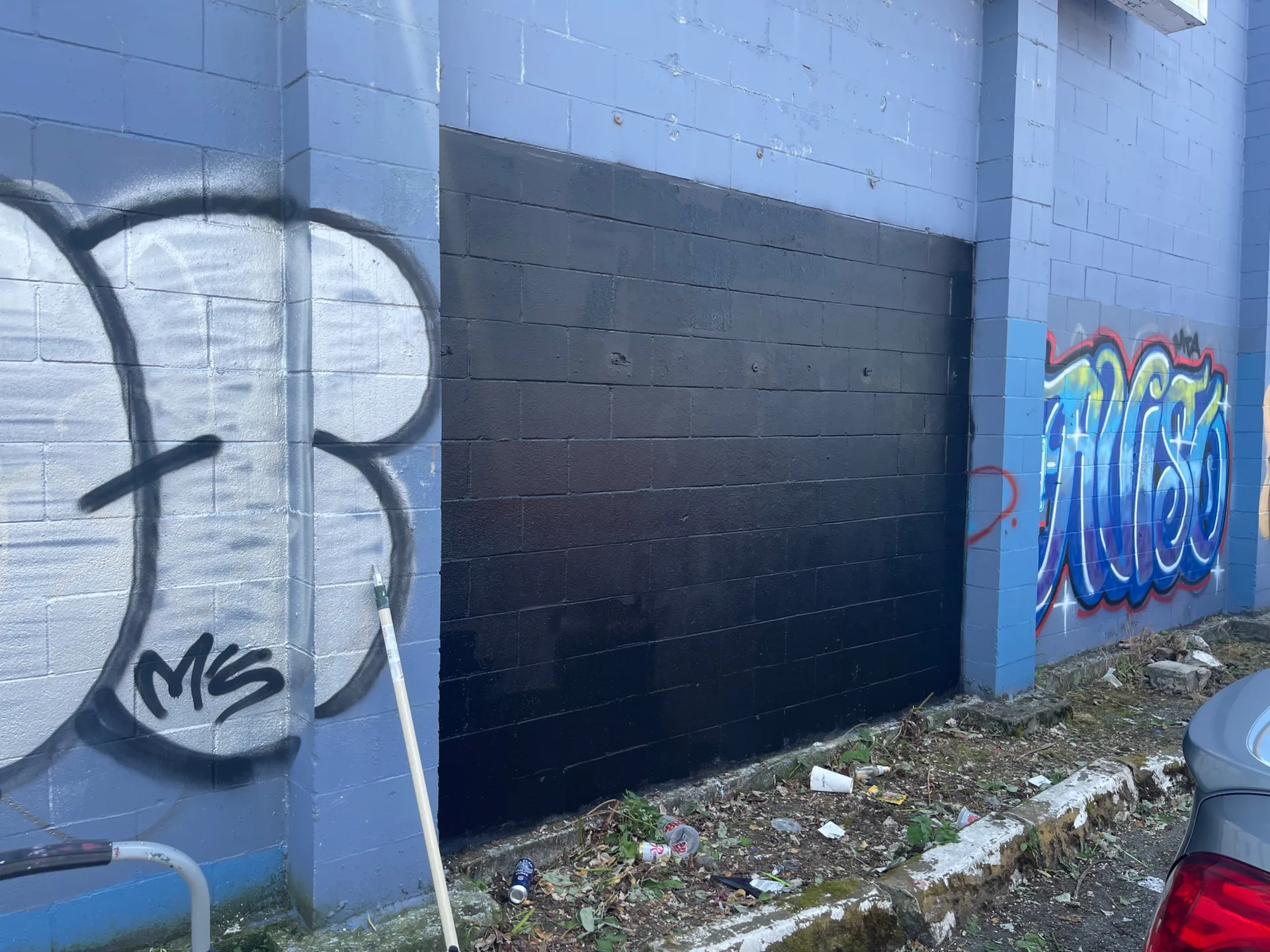 Before - Spaceworks rapid mural