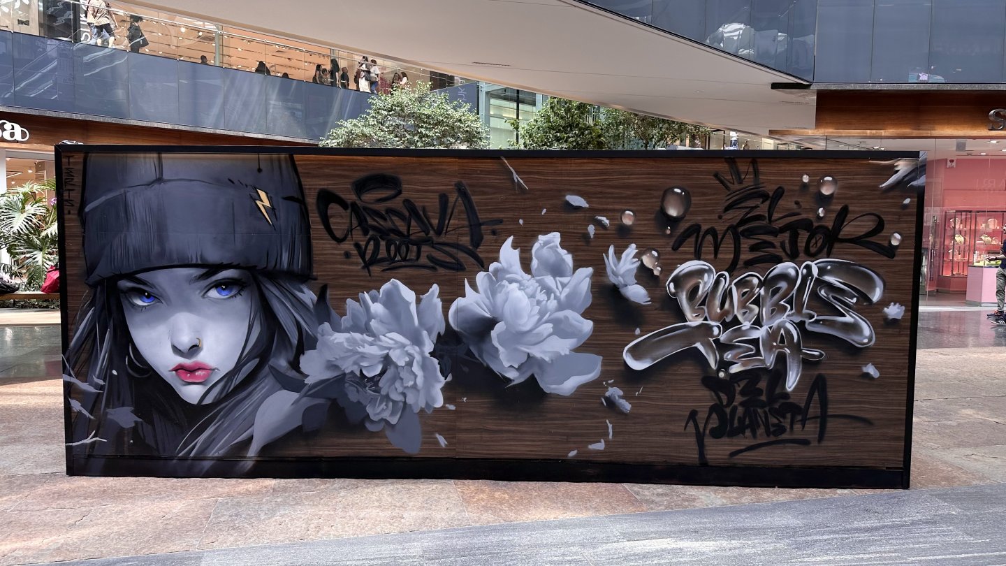 Graffiti by TERTS for a Bubble Tea shop