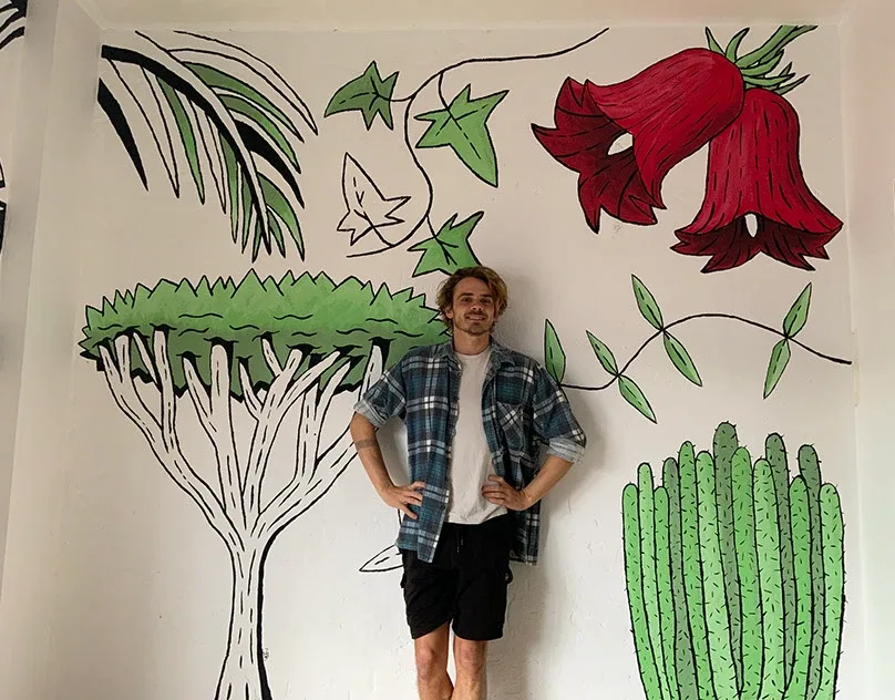 Botanical Canary Islands Mural