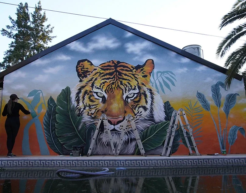 Private Commission. Tiger Mural