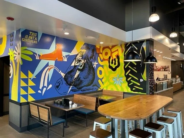 Enumclaw Rural mural for Mod Pizza