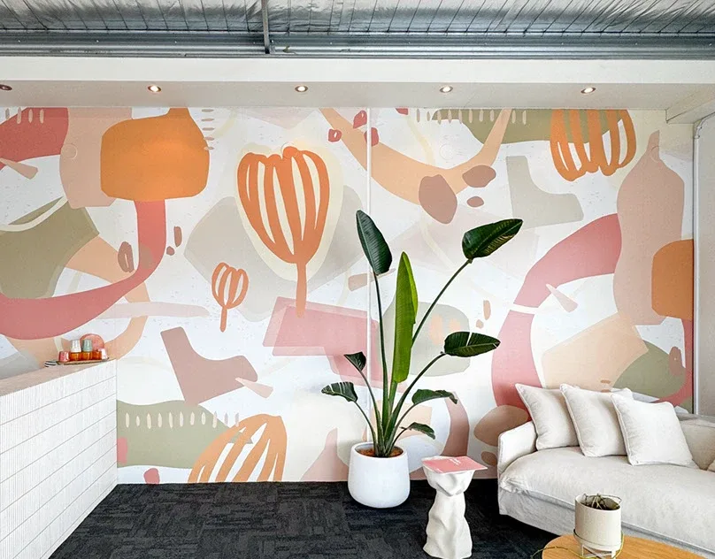 ABSTRACT PRINTED MURAL