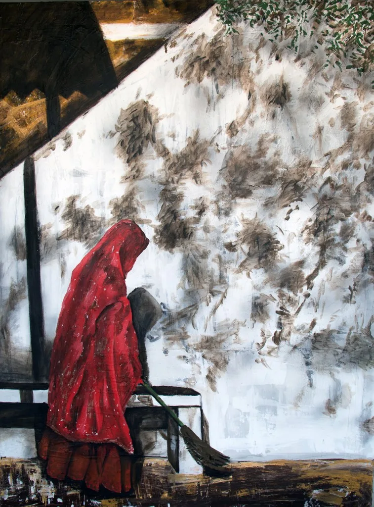 Woman Sweeping