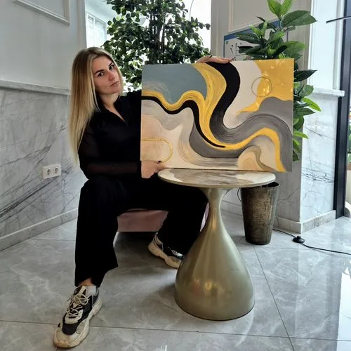 Abstract Painting for a Hotel
