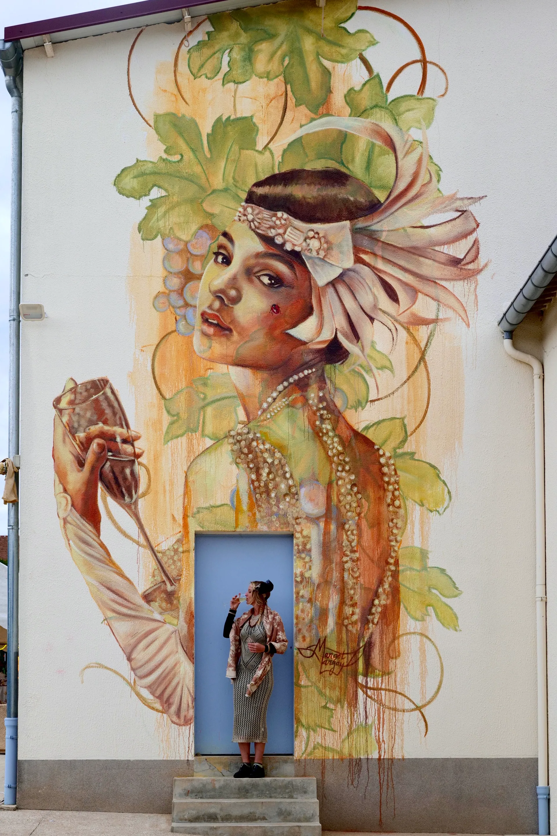 La femme a la coccinelle