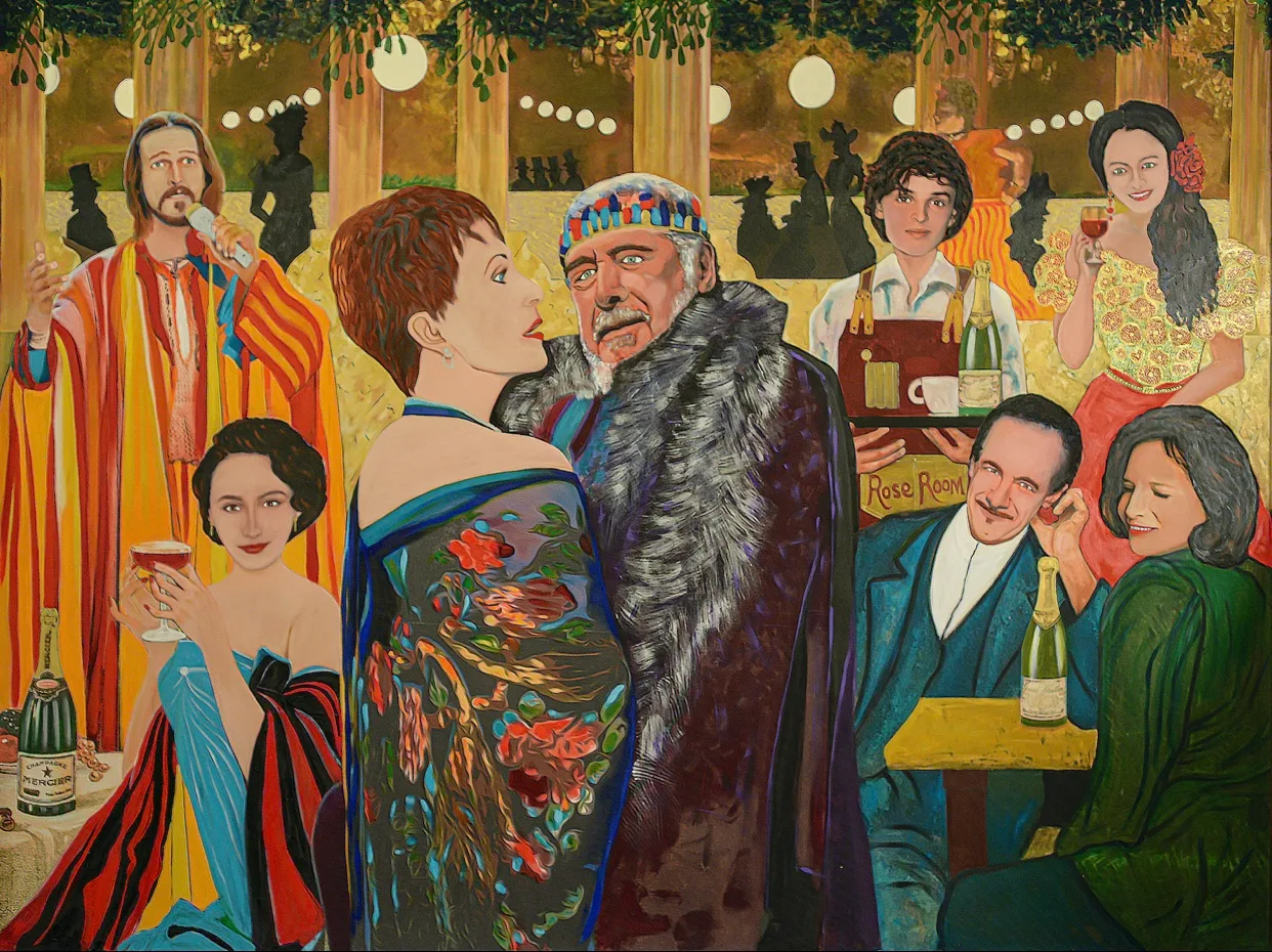 Rose Room Mural (32 Feet)