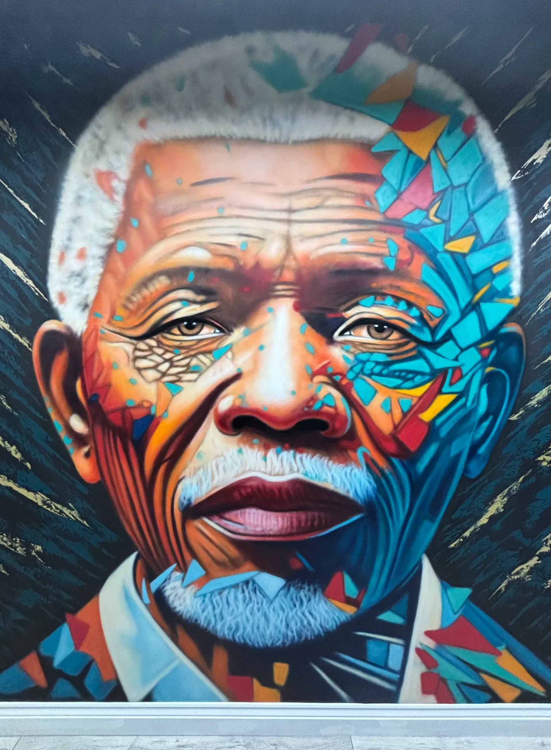 Nelson Mandela portrait 