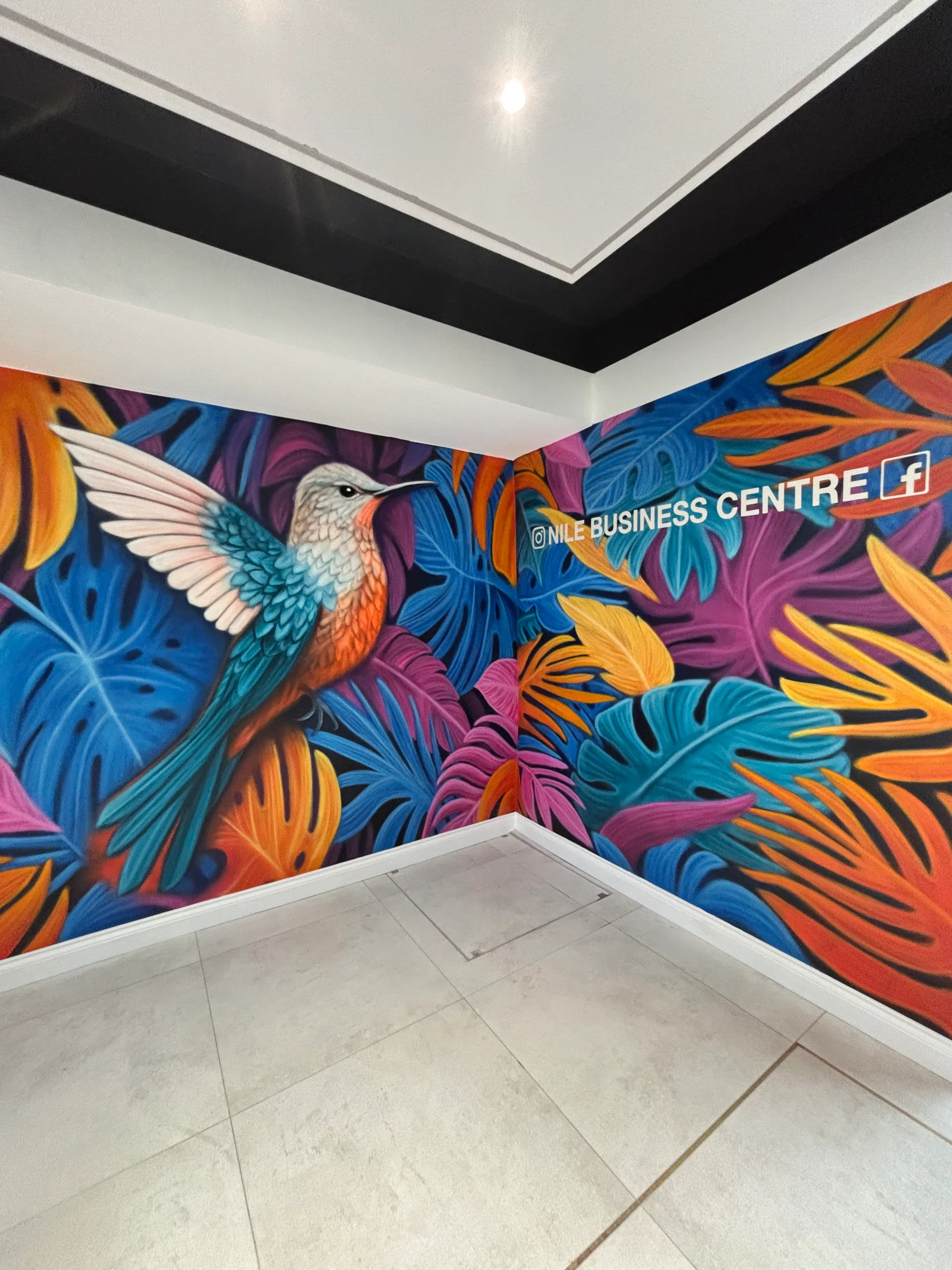 Bird and vibrant colors 