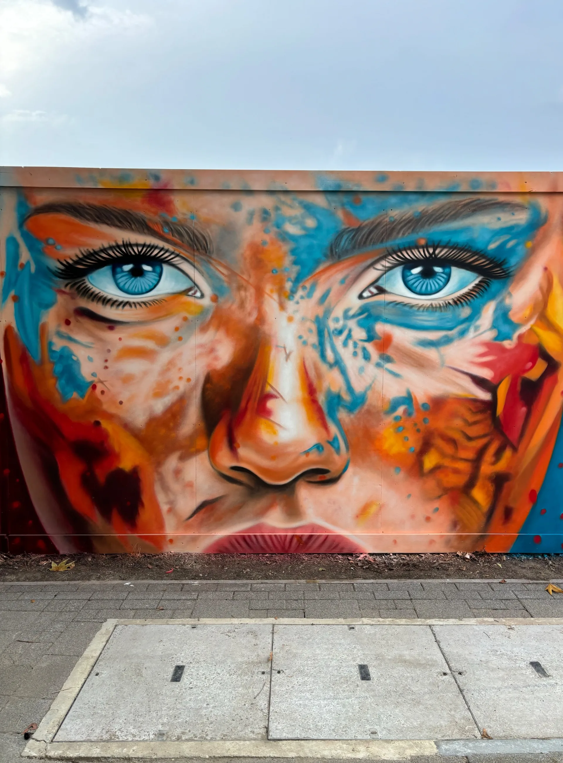 Eyes and colours abstract