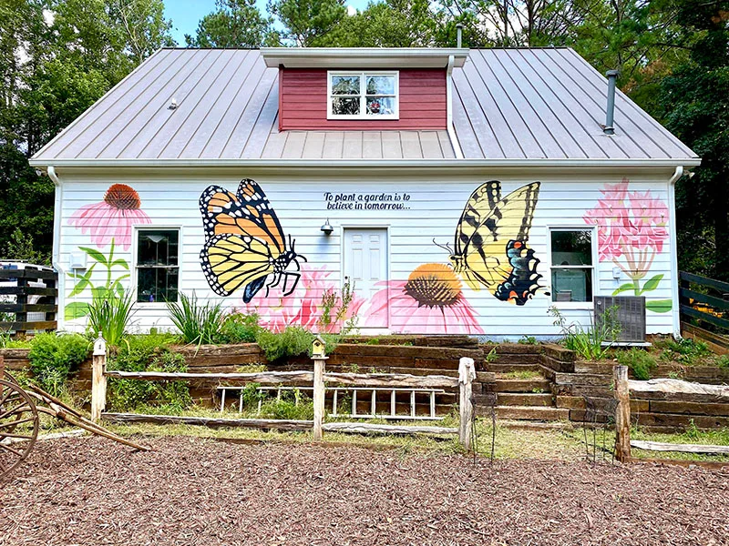 Residential Garden Mural