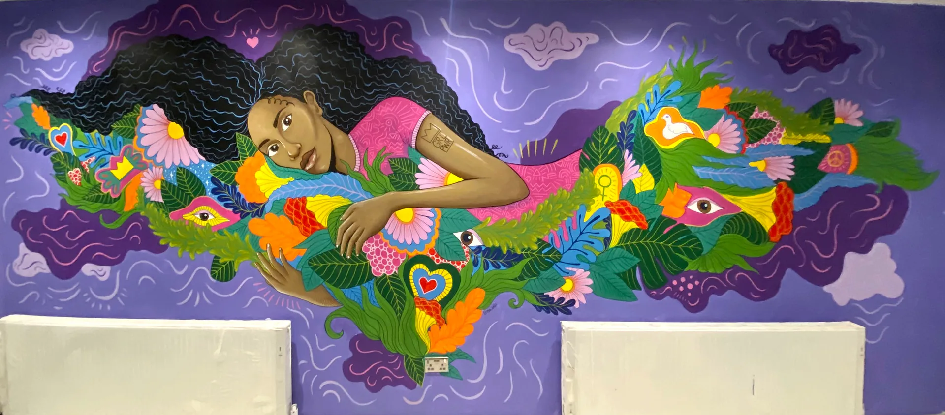 Hostelle portrait mural