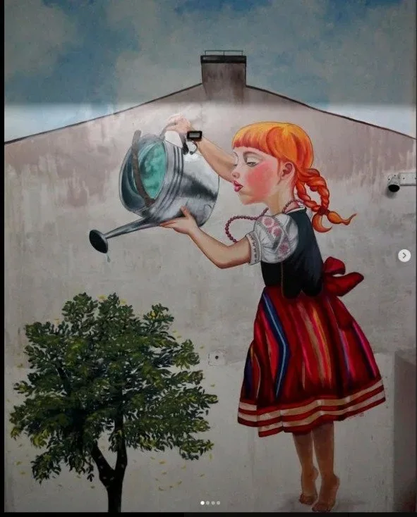 Mural recepción oficinas