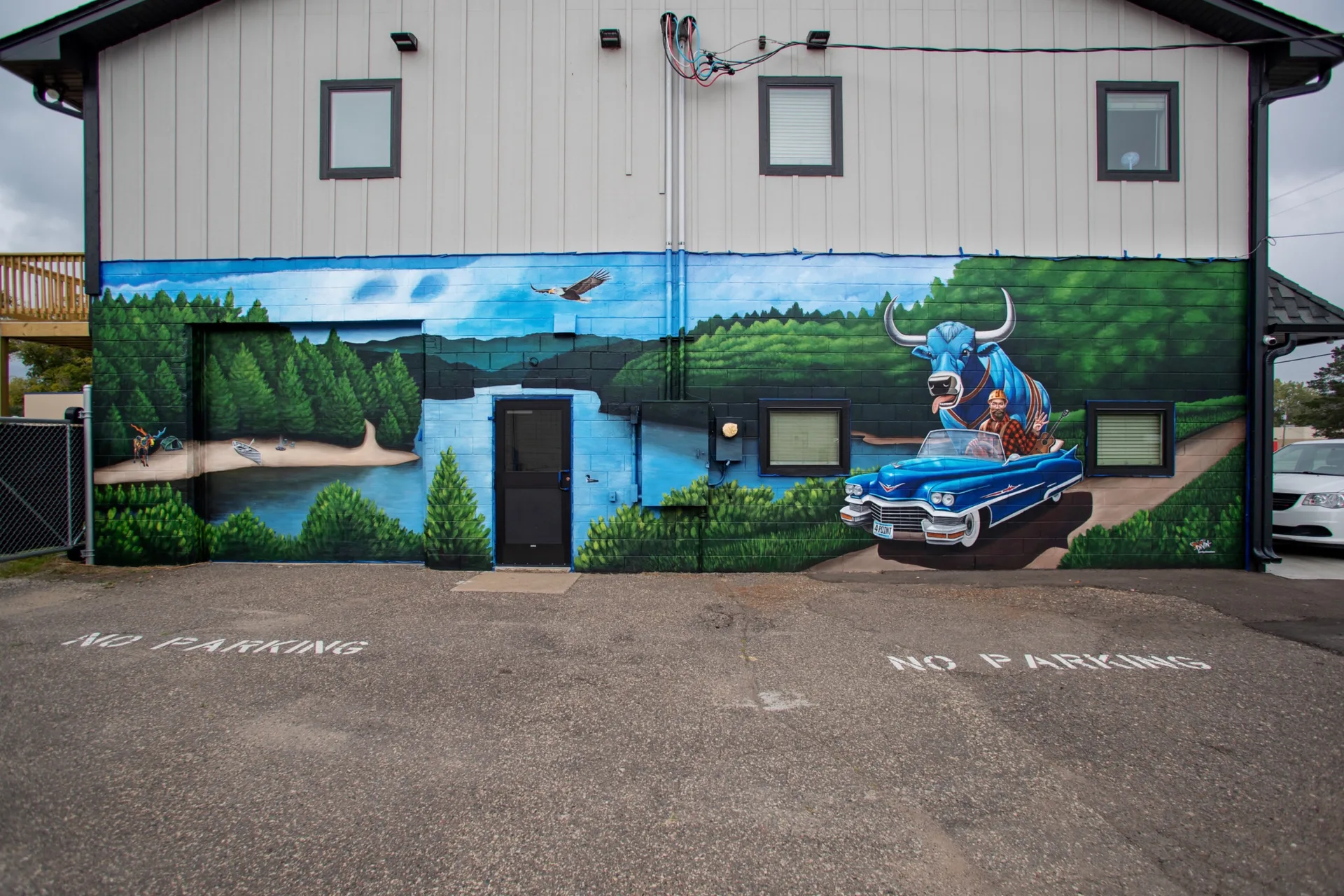 Paul Bunyan mural