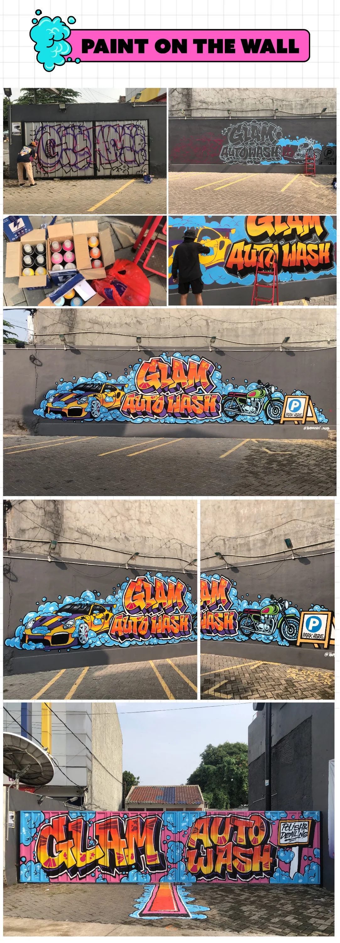 Glam Auto Wash Graffiti