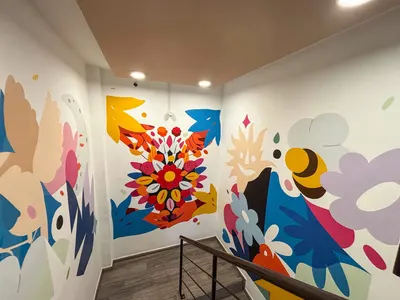 Mural by a Muralia artist