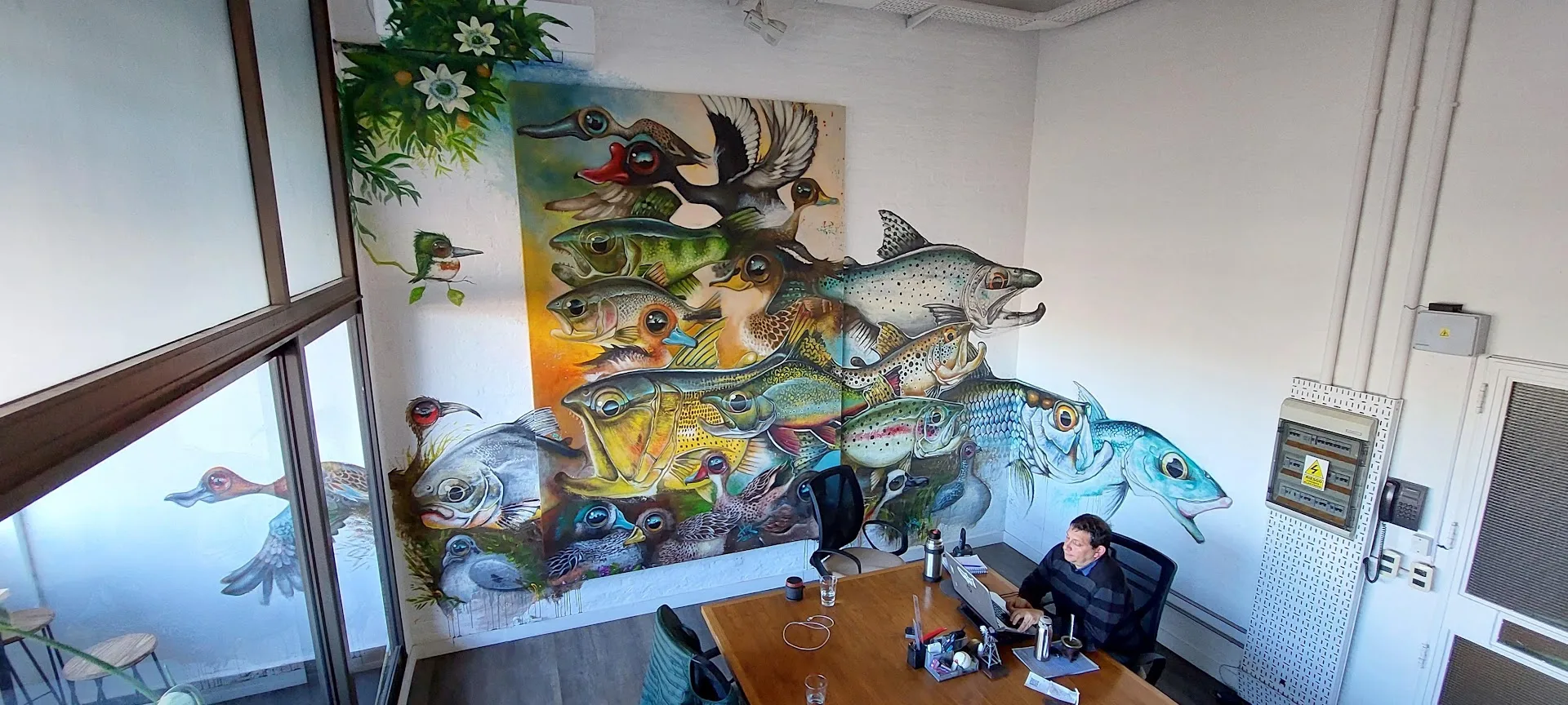 Mural para oficinas 