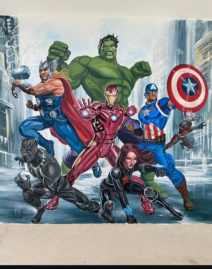 Mural Marvel Gym
