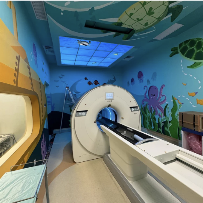 Mural en Hospital INP, Sala PET