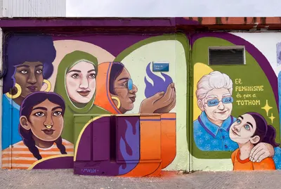 Mural por el 8M