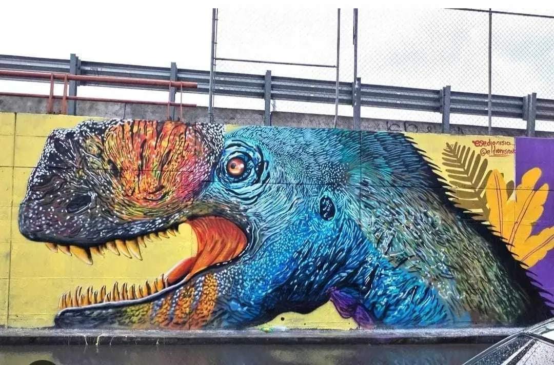 Restaurant mural by EseDionisio