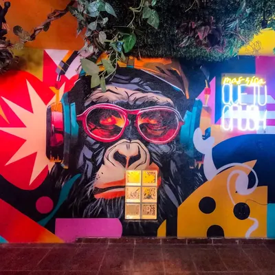 Mural de um artista da Muralia