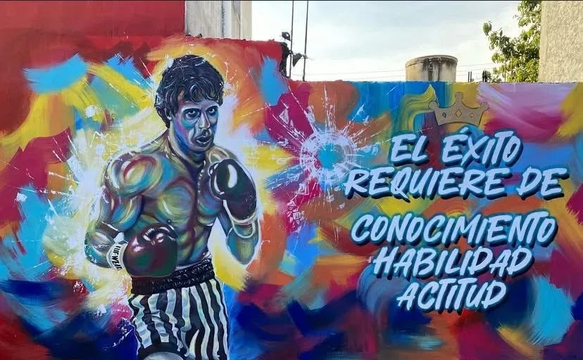 Mural gym de box