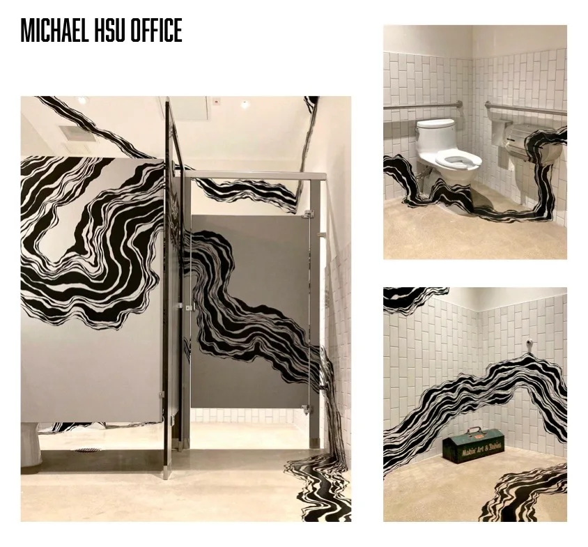 Paint spill at Hsu office