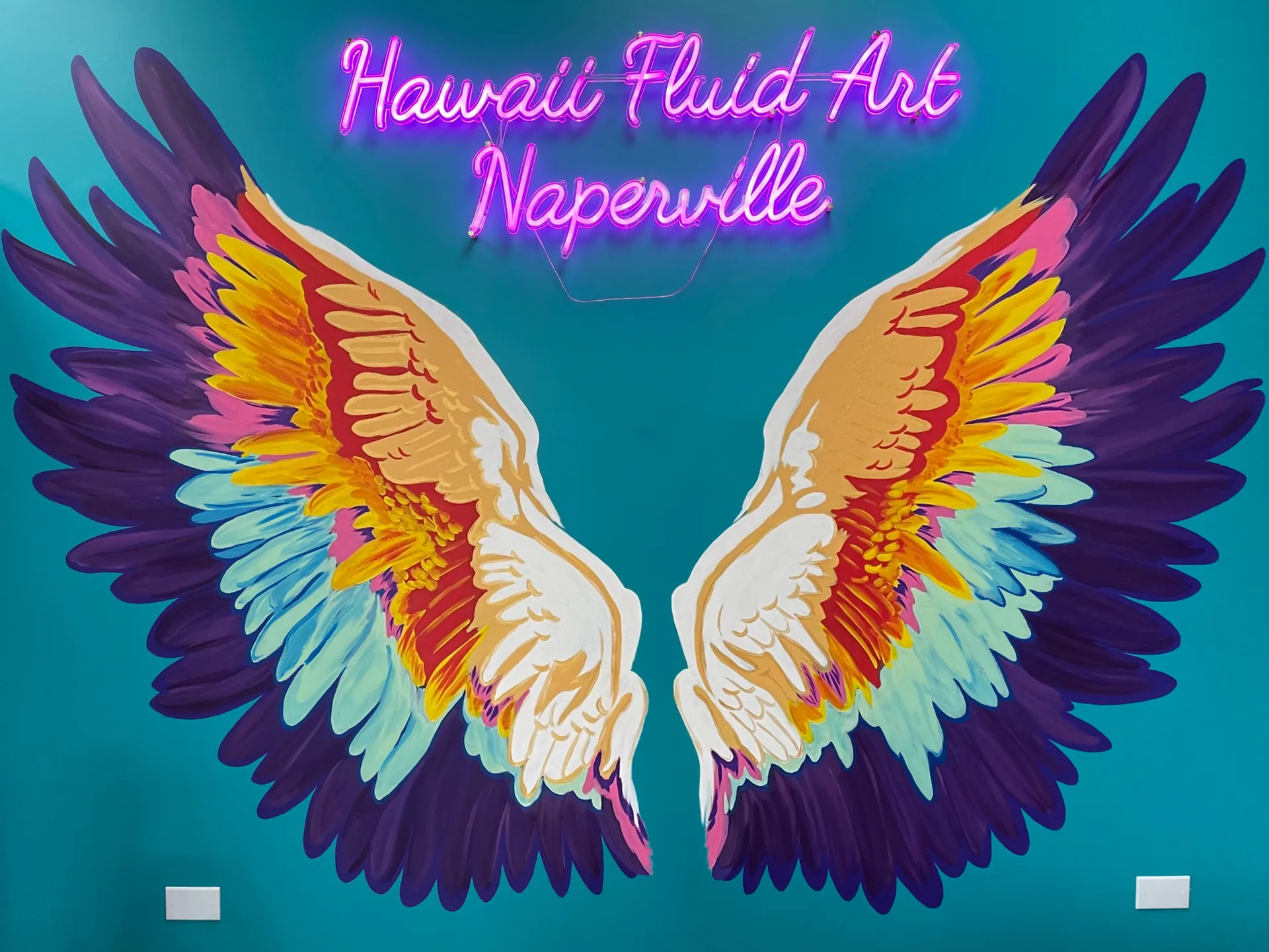 Hawaii Fluid Art Wings