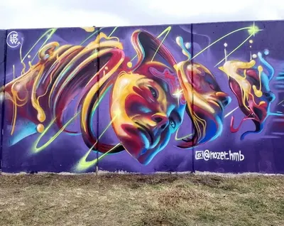 Mural by a Muralia artist