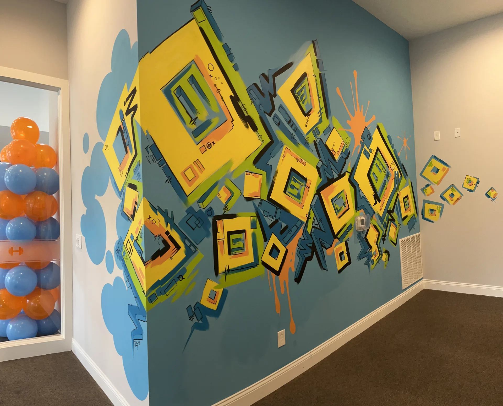 Gym mural