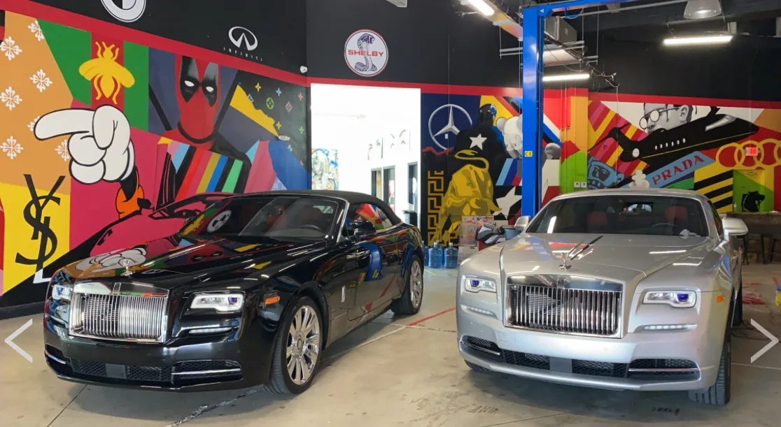 Auto café mural 