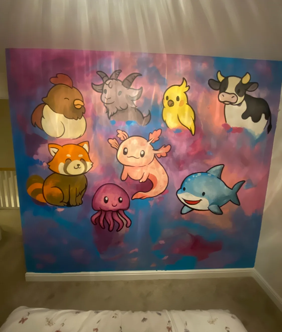 Japanese inspired mural