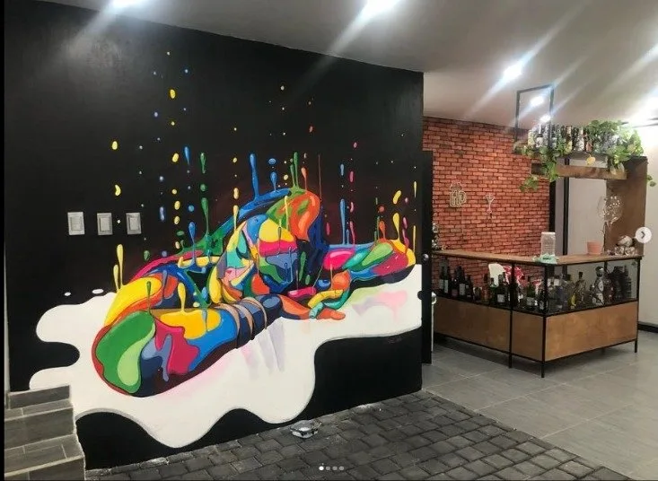 Mural para bar privado