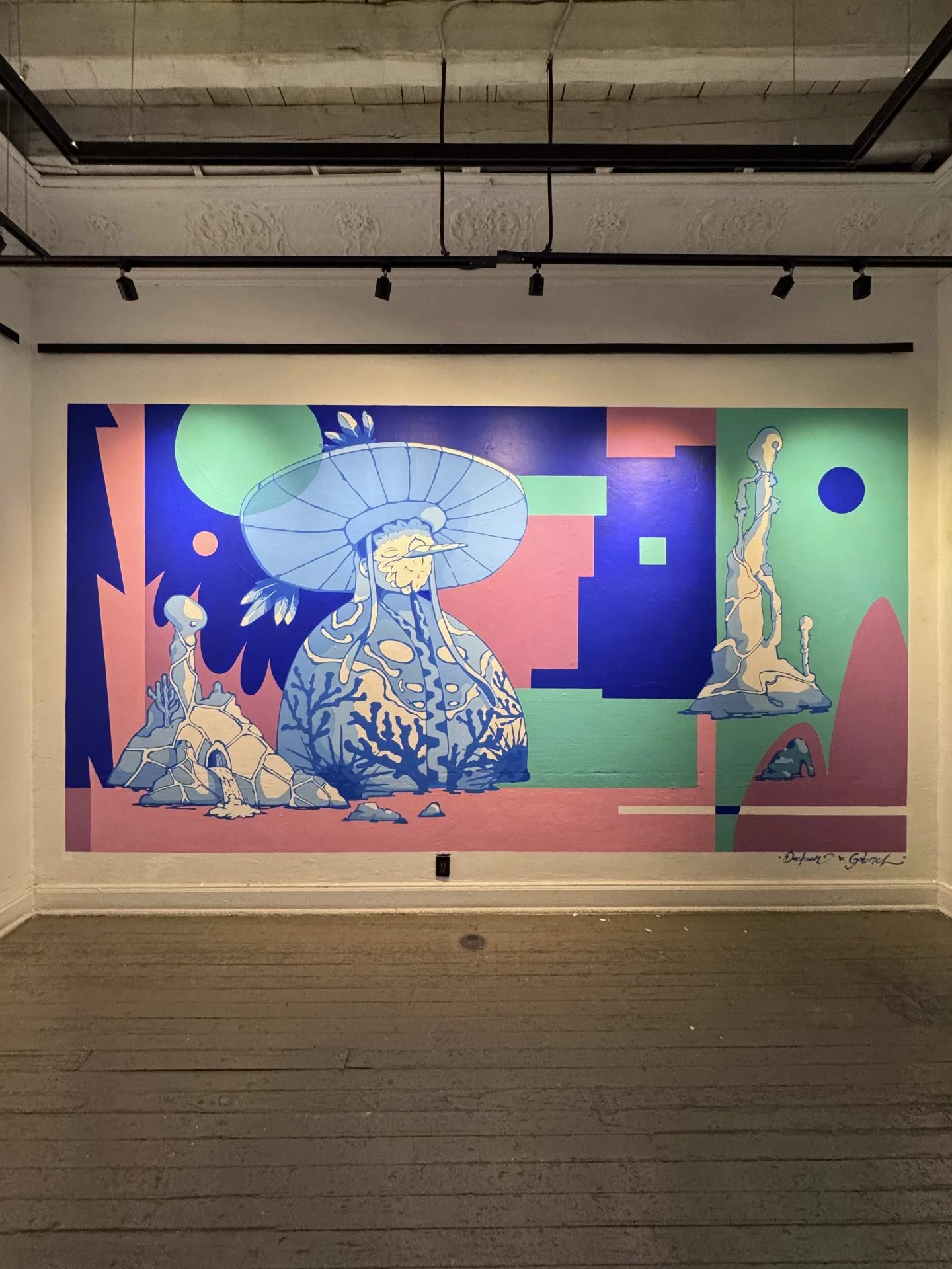 Mural para la galeria Casa Milan