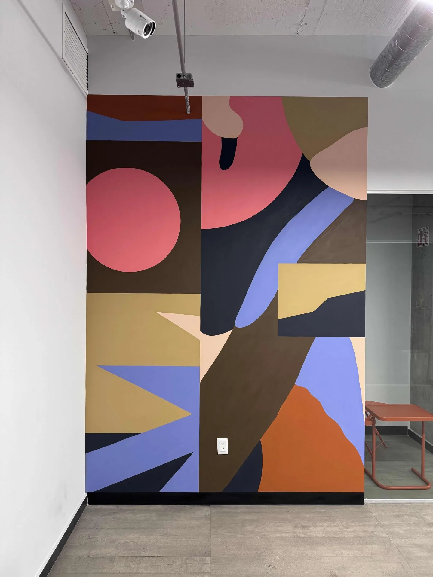 Mural para las oficinas Flexoffices