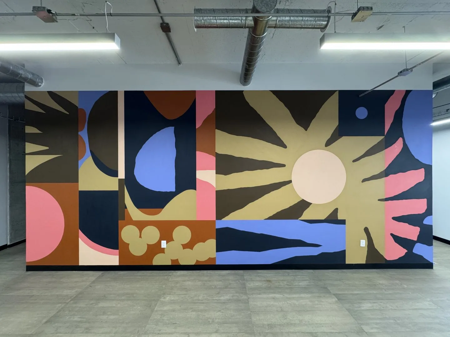 Mural para las oficinas Flexoffices