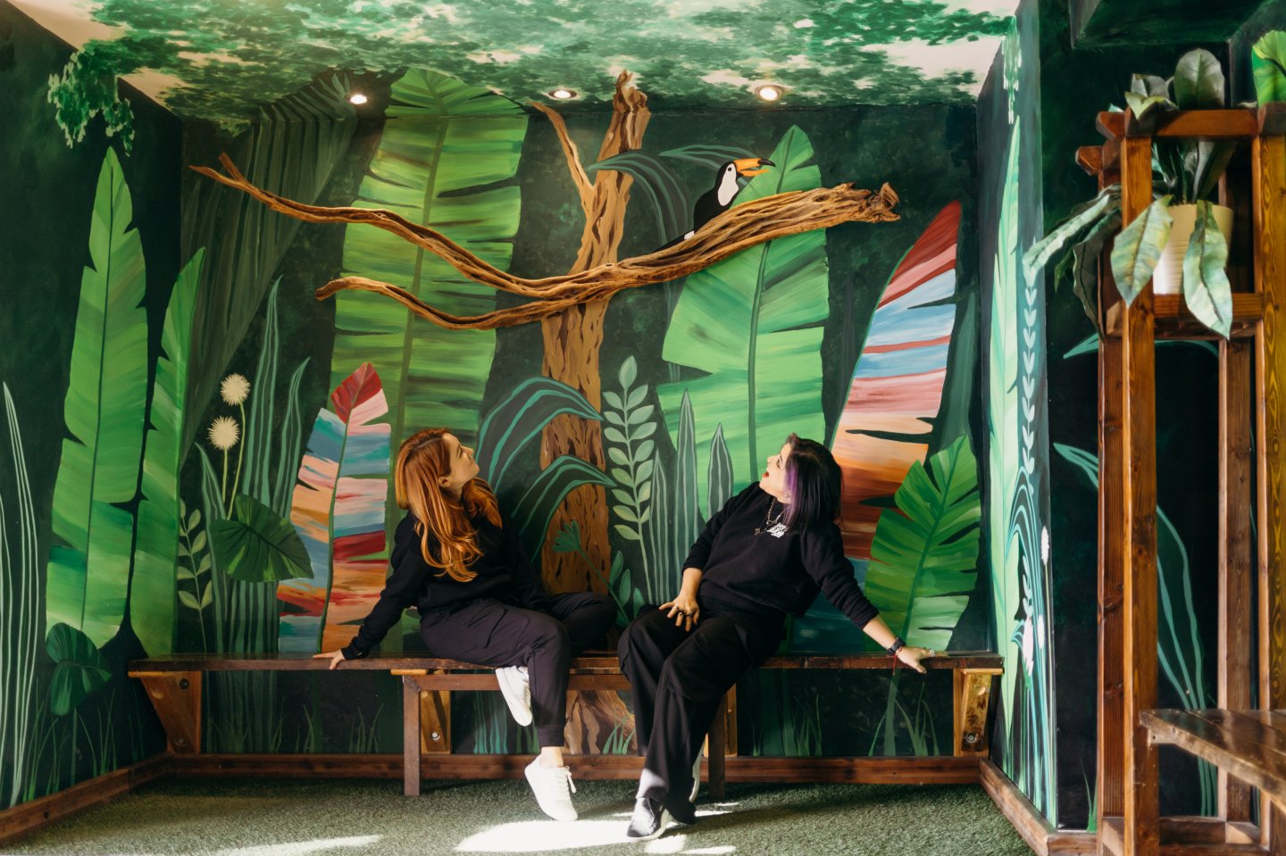 Mural at Safari Cafe Mexicali by Hygge Studio